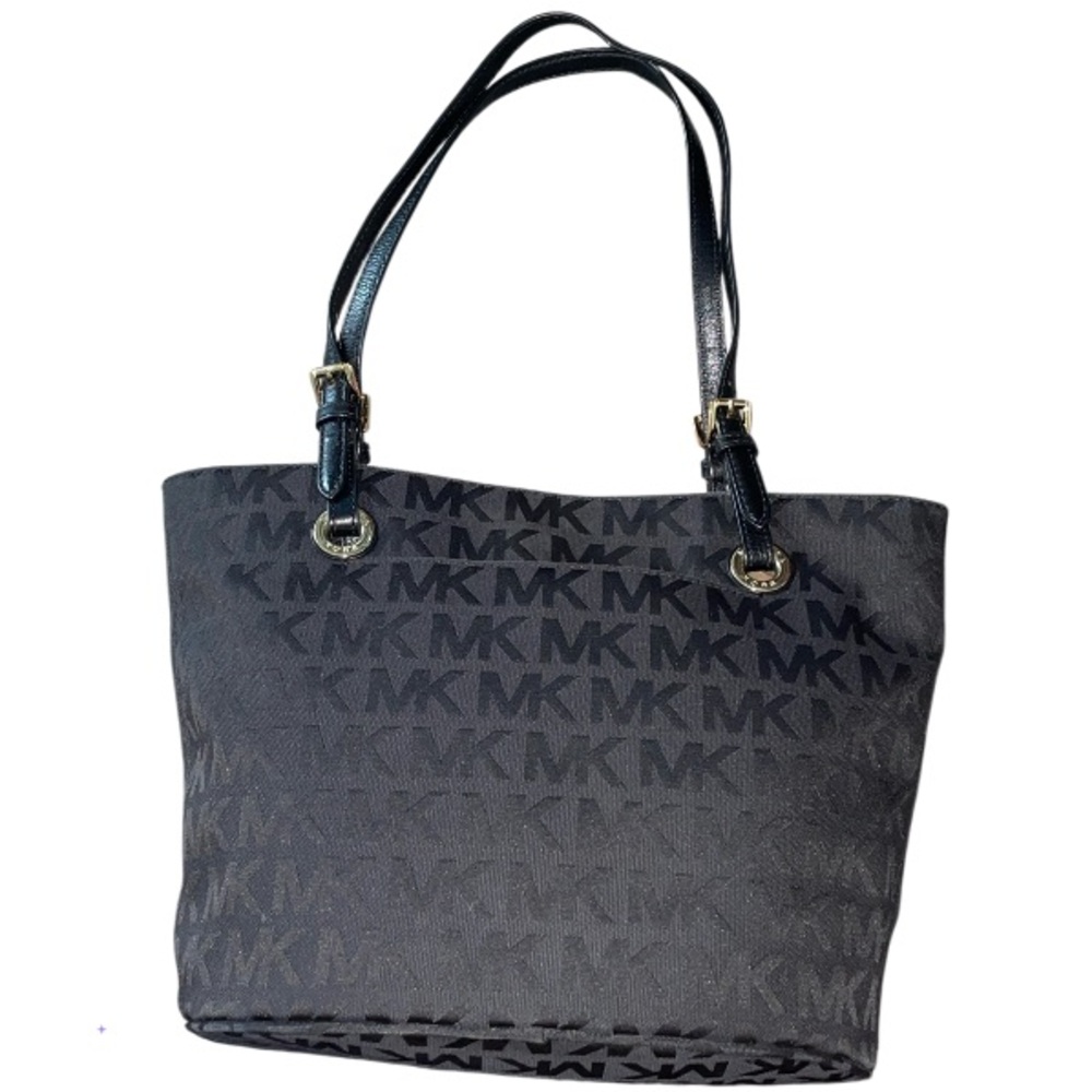 Michael Kors jet black set Signature Handbag NS Tote